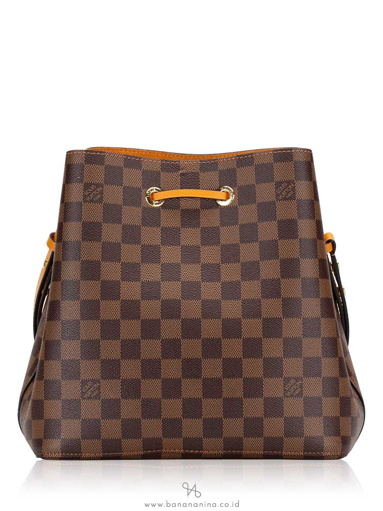 LOUIS VUITTON Damier Ebene Neonoe MM Safran