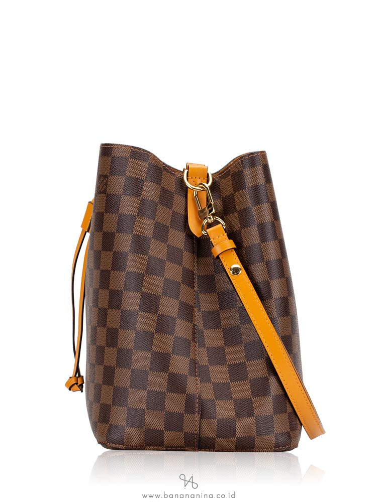 LOUIS VUITTON Damier Ebene Neonoe MM Safran