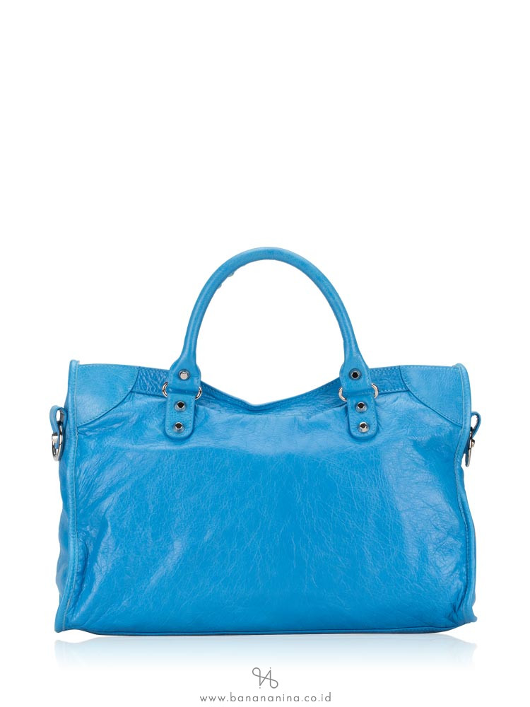 BALENCIAGA Classic Silver City Blue Azur
