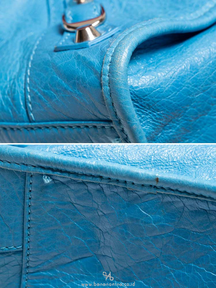BALENCIAGA Classic Silver City Blue Azur