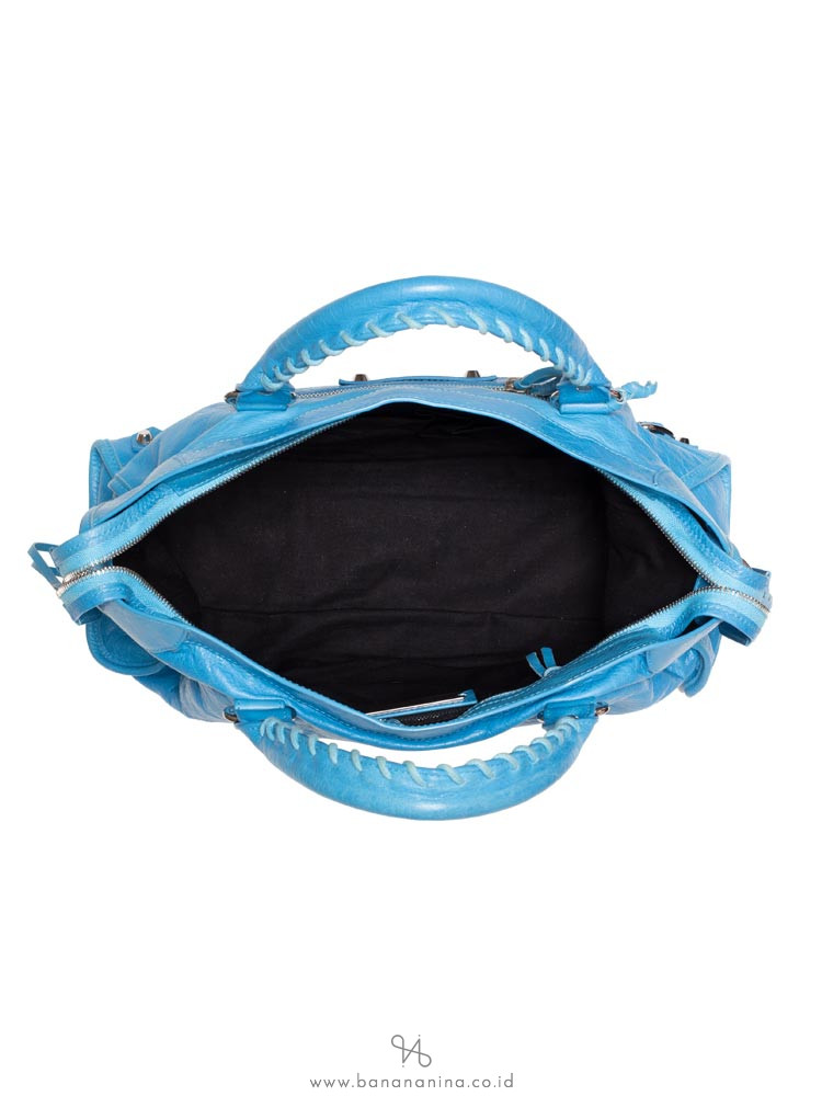 BALENCIAGA Classic Silver City Blue Azur