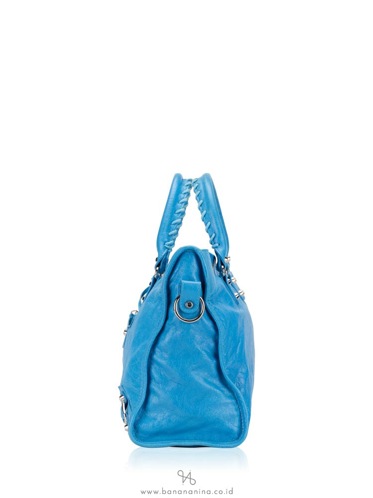 BALENCIAGA Classic Silver City Blue Azur