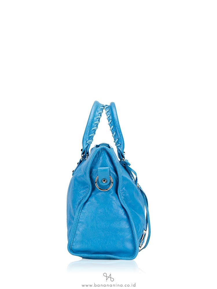 BALENCIAGA Classic Silver City Blue Azur