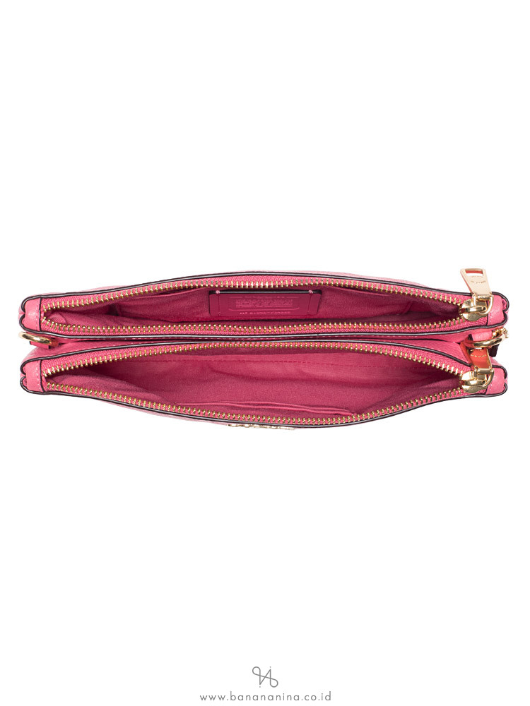 COACH 34265 Pebbled Leather Lyla Crossbosy Pink Ruby