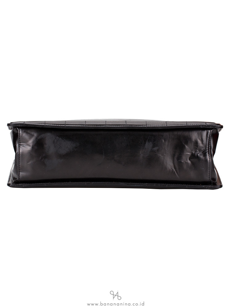 CHANEL Lambskin Boy Reverso Shopping Black