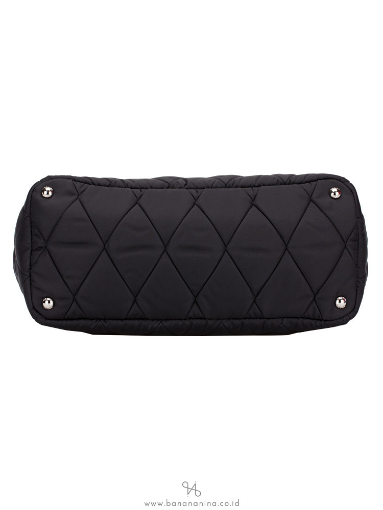 PRADA 1BG169 Quilted Nylon Tote Nero