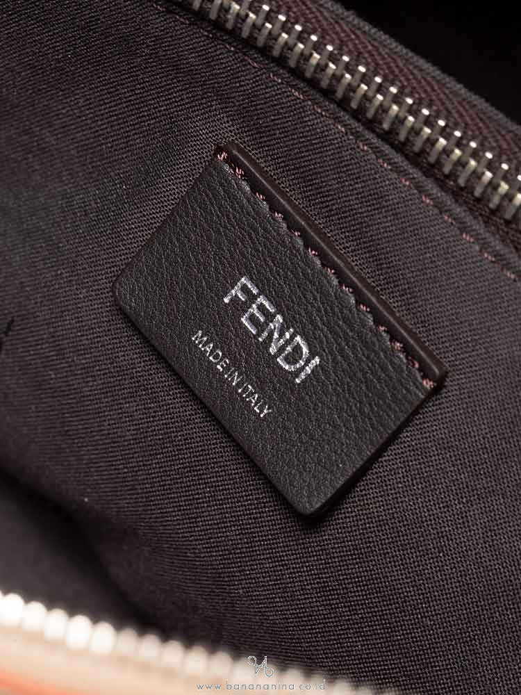 FENDI Studded Scallop Small By The Way Peach