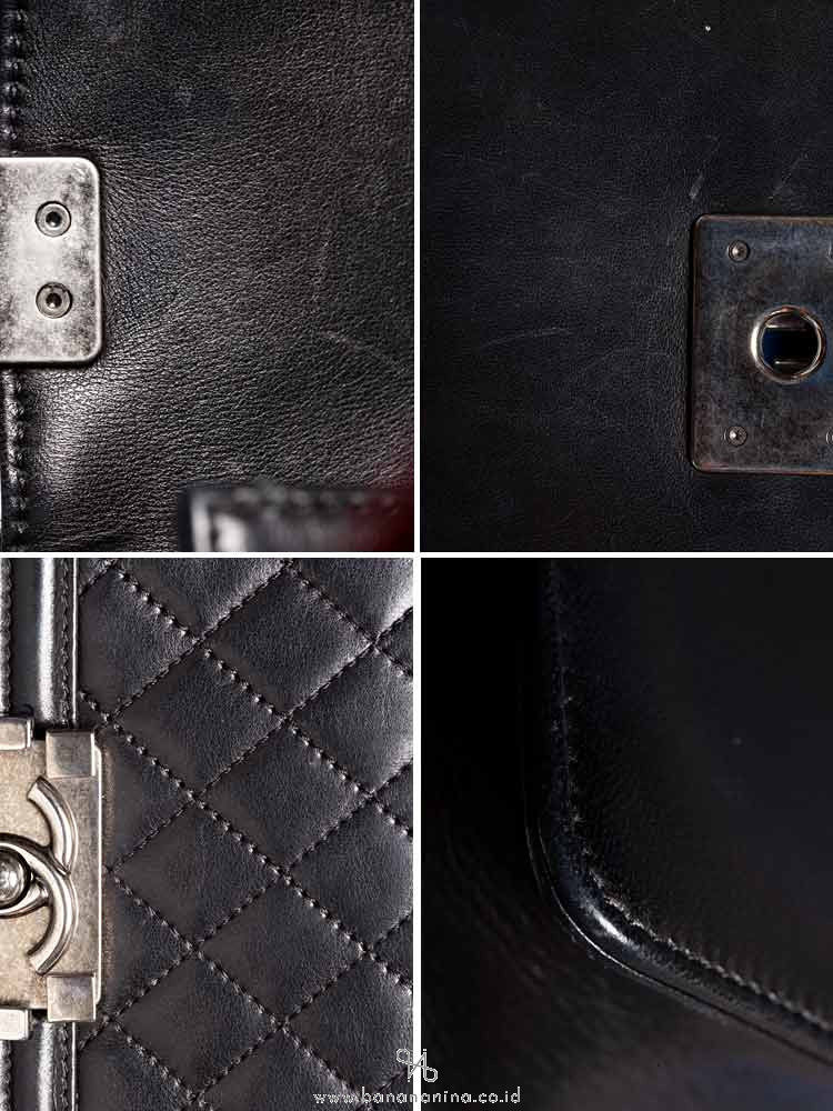 CHANEL Calfskin Small Boy Flap Bag Black