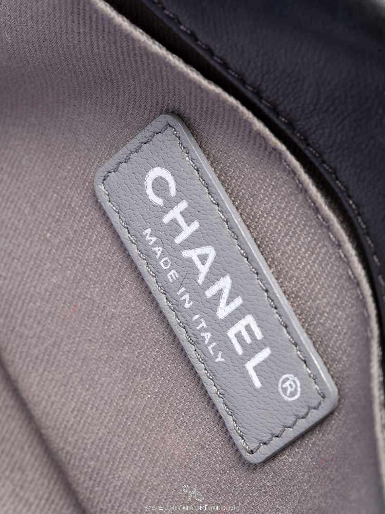 CHANEL Calfskin Small Boy Flap Bag Black