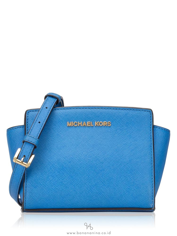 MICHAEL KORS Selma Mini Messenger Heritage Blue