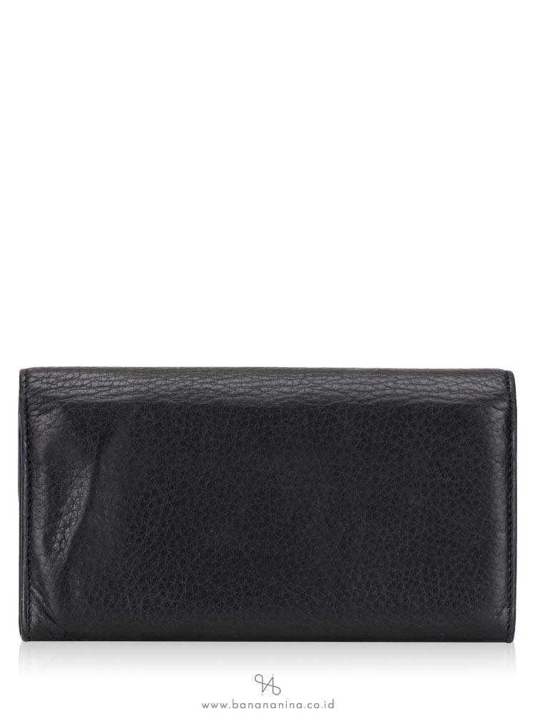 GUCCI Nouveau Bamboo Wallet Black