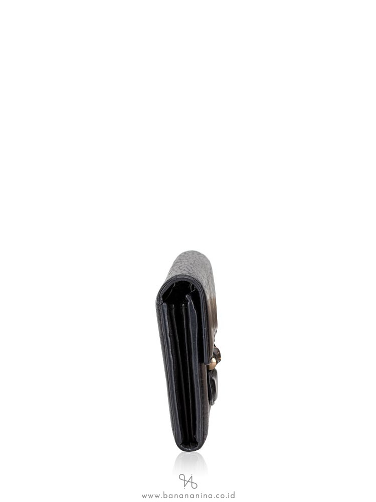 GUCCI Nouveau Bamboo Wallet Black