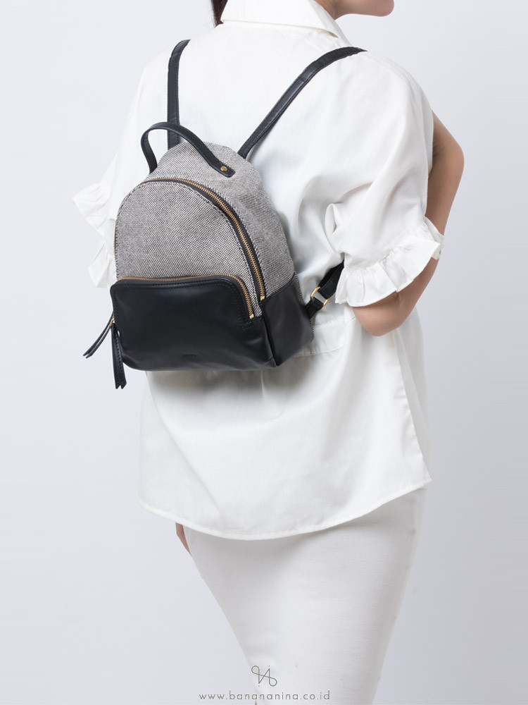 FOSSIL SHB2326005 Felicity Backpack Black White