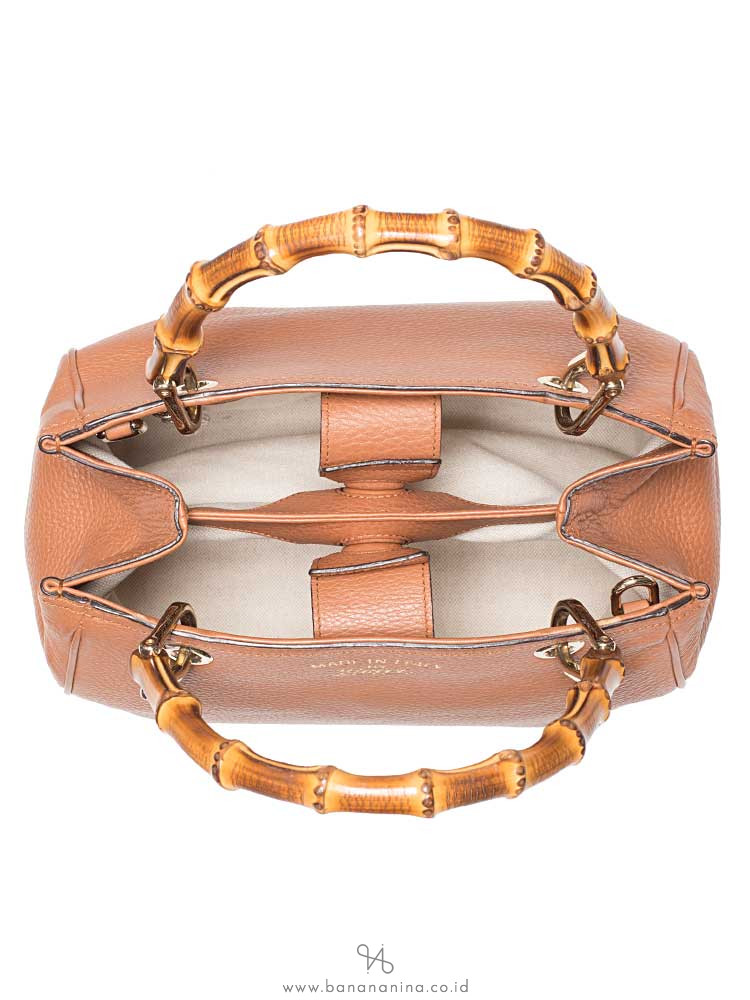GUCCI Small Bamboo Shopper Tan
