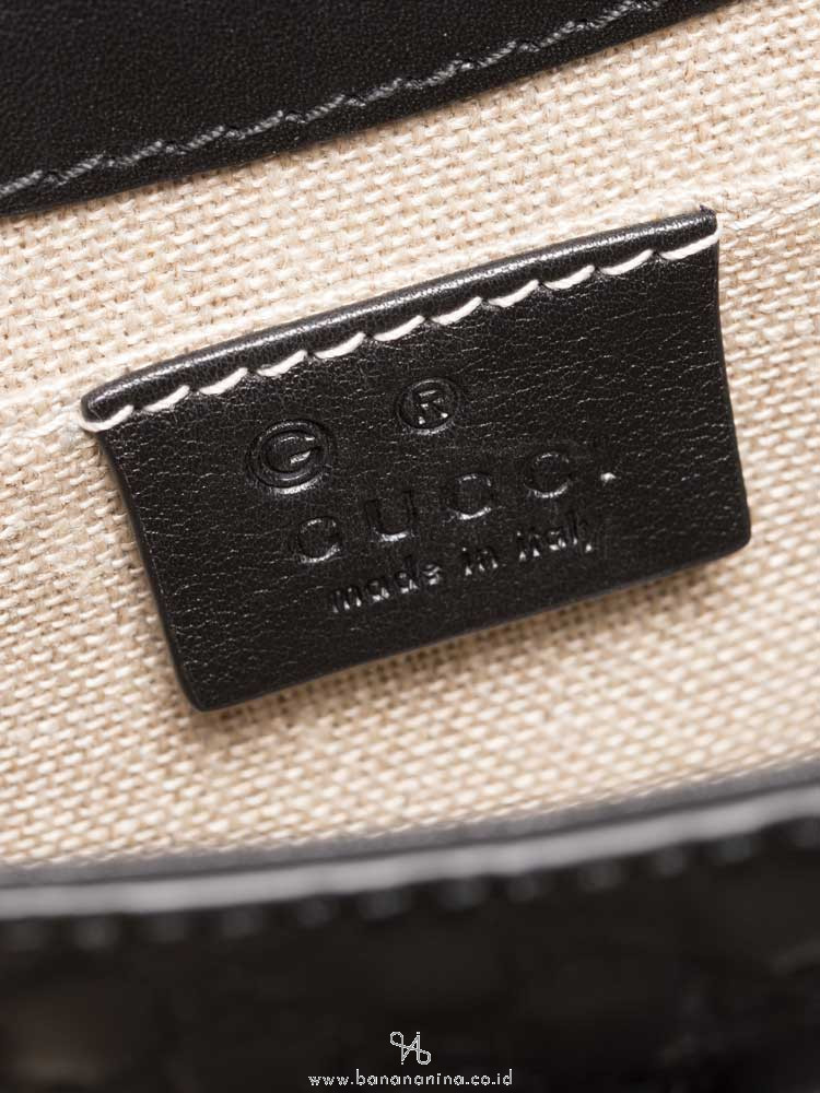 GUCCI Microguccissima Mini Emily Shoulder Bag Black