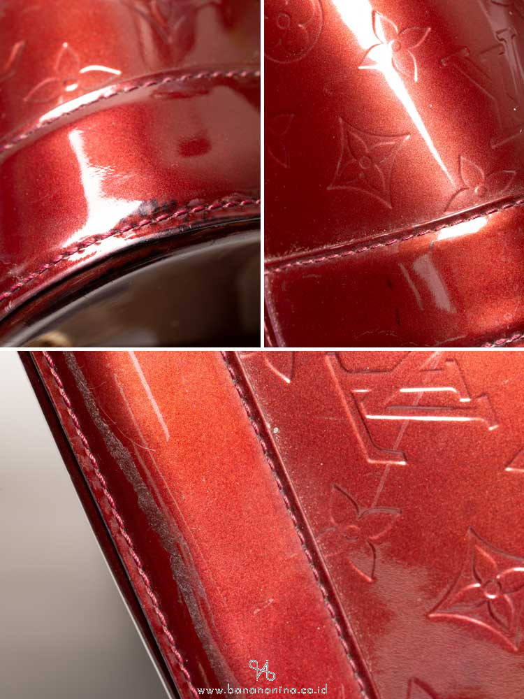 LOUIS VUITTON Monogram Vernis Alma GM Rouge Fauviste