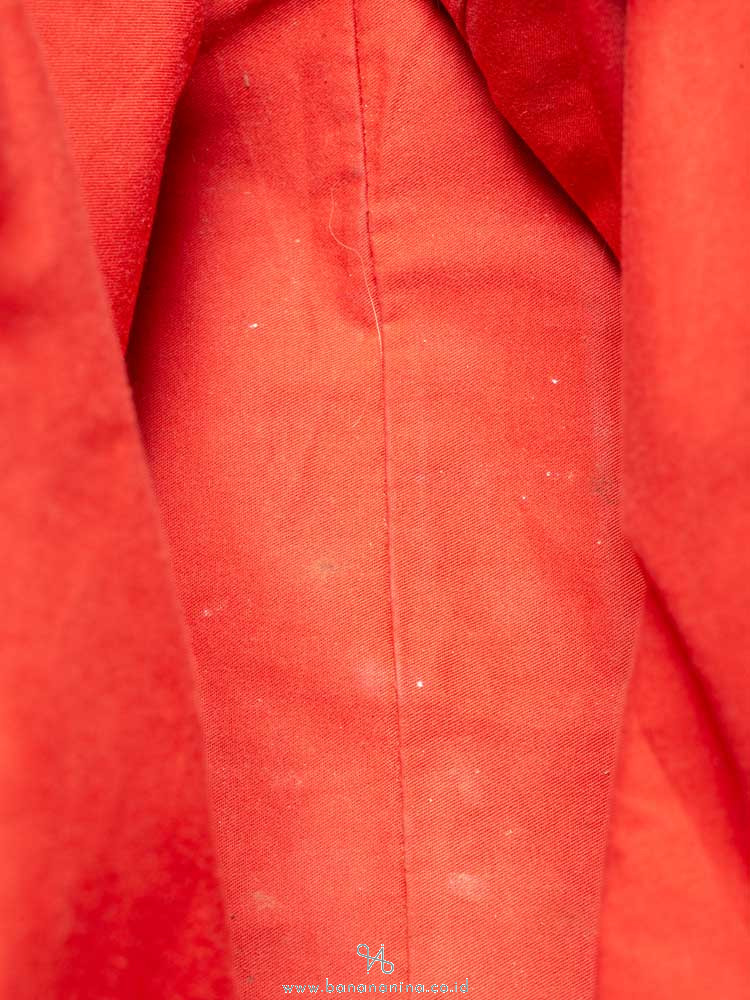 BURBERRY Haymarket Check Small Canterbury Tote Coral Red