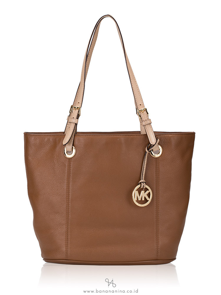 MICHAEL KORS Jet Set Item Large Leather Tote Luggage