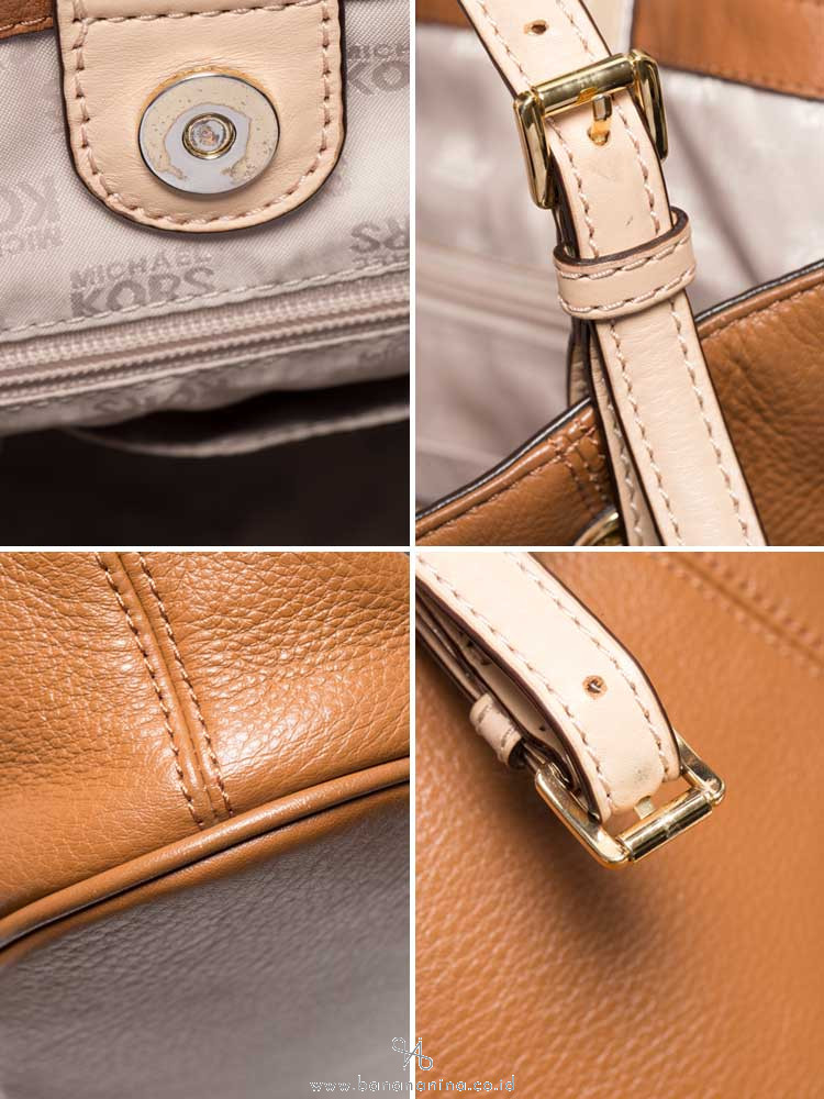MICHAEL KORS Jet Set Item Large Leather Tote Luggage