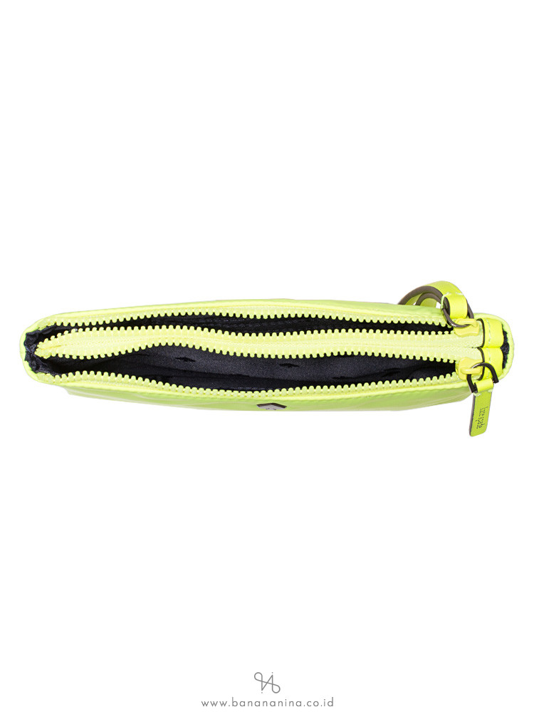 KATE SPADE Jae Medium Double Zip Wristlet Radiant Yellow