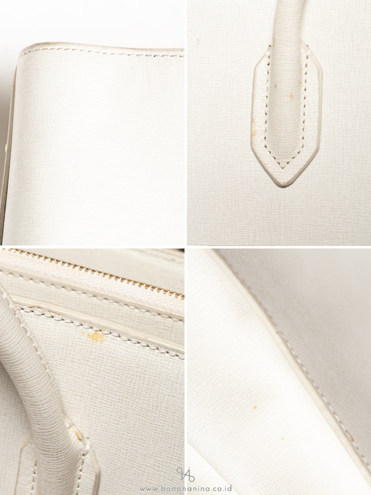 FURLA Leather Large Tote Ghiaccio