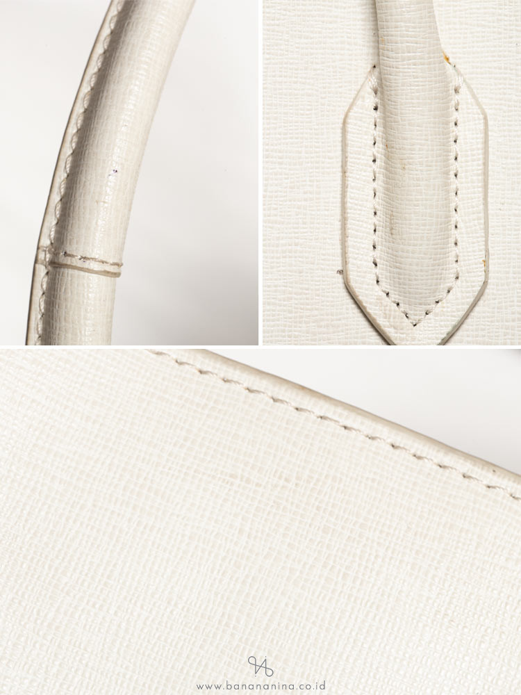 FURLA Leather Large Tote Ghiaccio