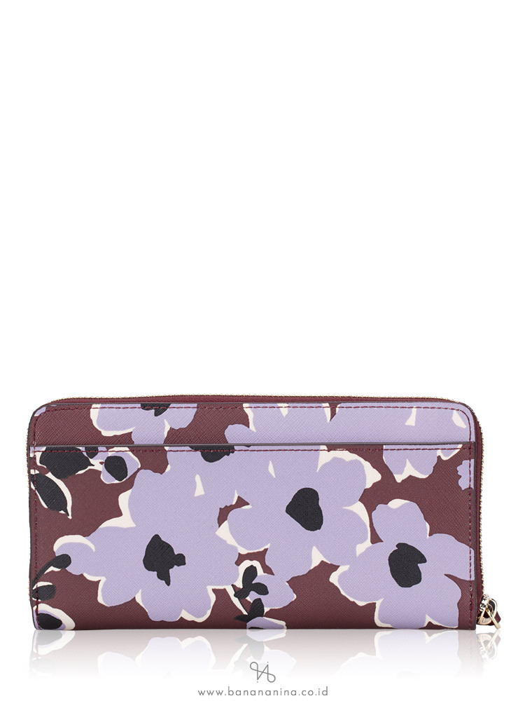 KATE SPADE Cameron Wildflower Bouquet Large Continental Wallet Purple Multi