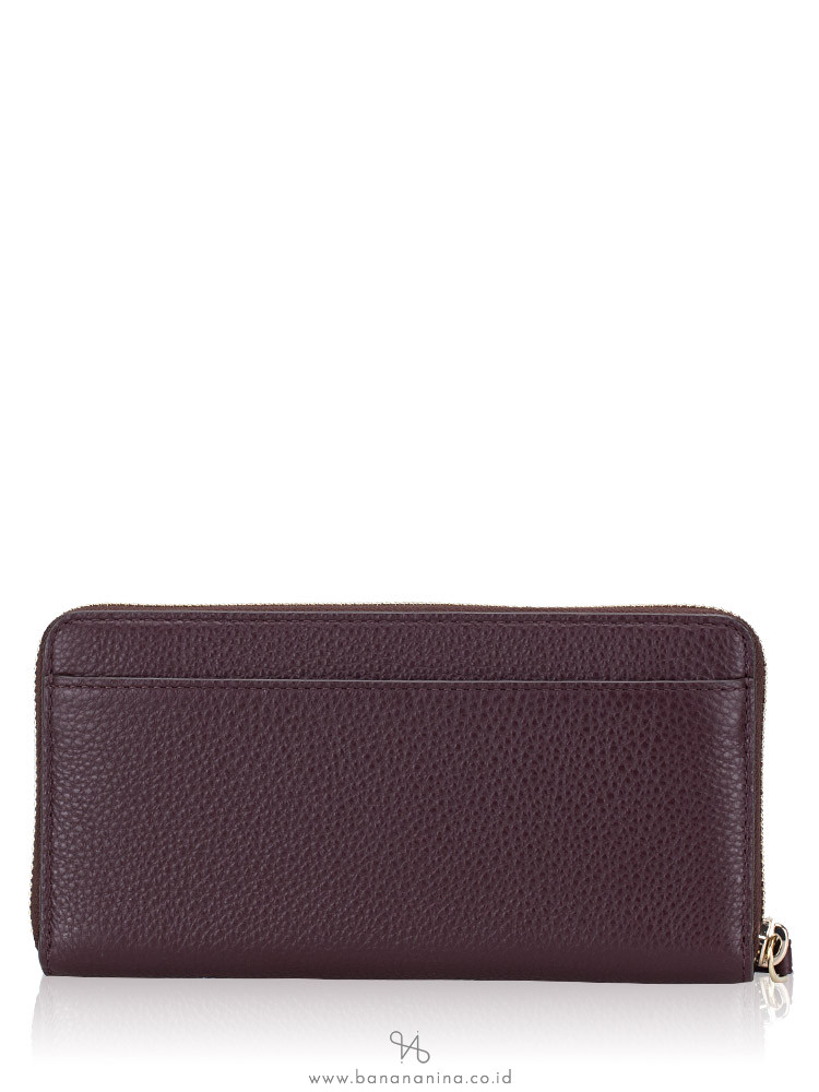 KATE SPADE Jackson Large Continental Wallet Chocolate Cherry