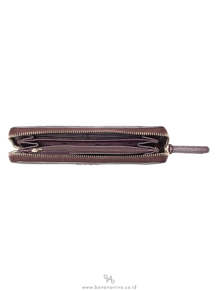 KATE SPADE Jackson Large Continental Wallet Chocolate Cherry