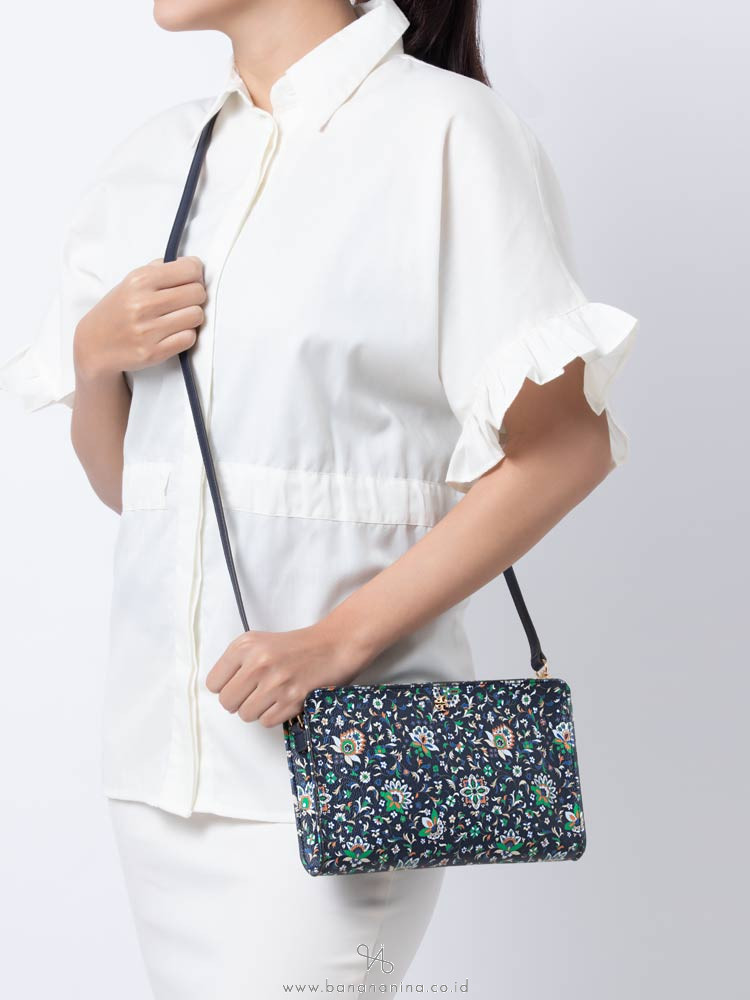 TORY BURCH Kerrington Crossbody Navy Soleil