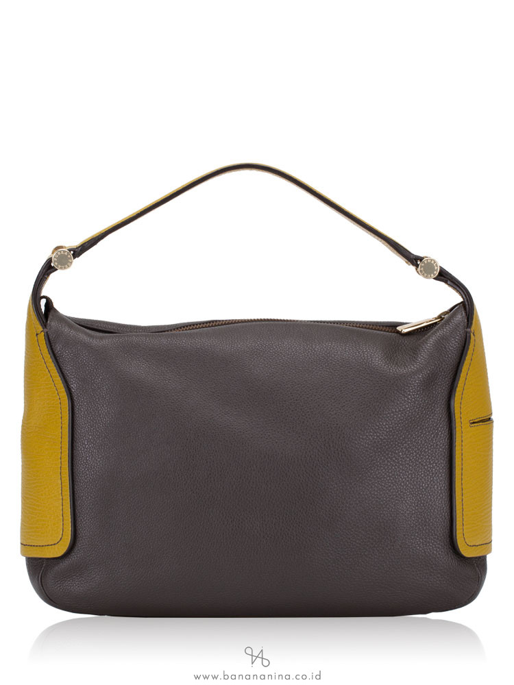 FURLA Cindy Medium Hobo Chocolate Lime