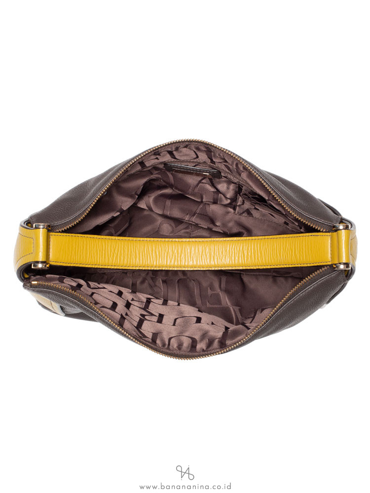 FURLA Cindy Medium Hobo Chocolate Lime