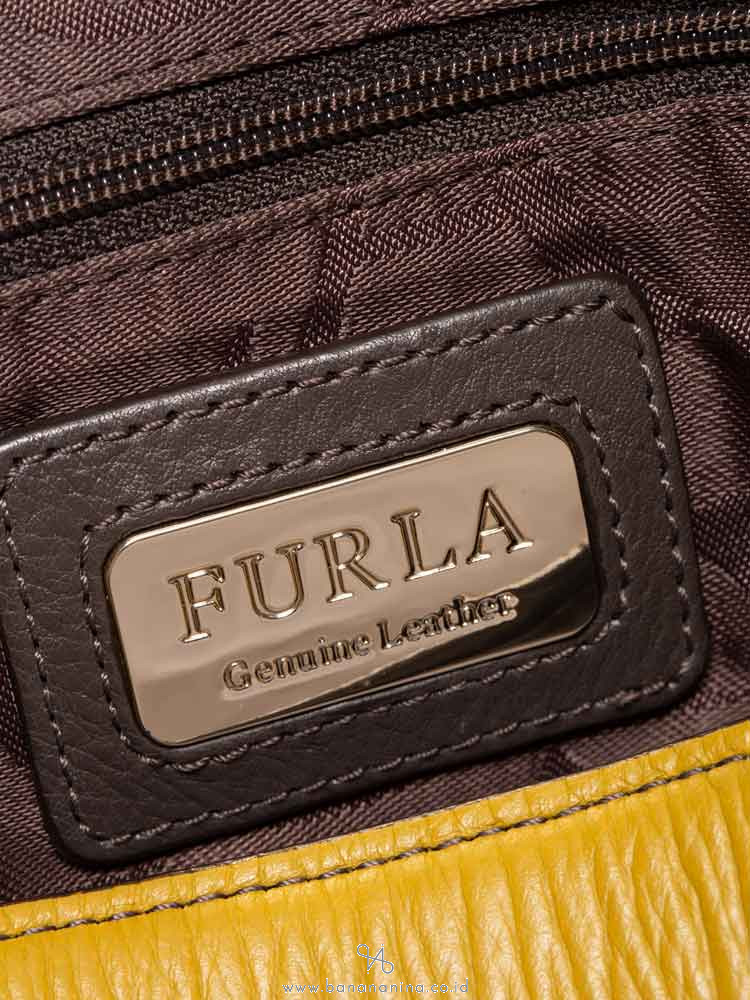 FURLA Cindy Medium Hobo Chocolate Lime