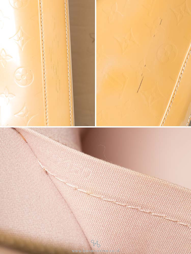 LOUIS VUITTON Monogram Vernis Alma PM Rose Florentine