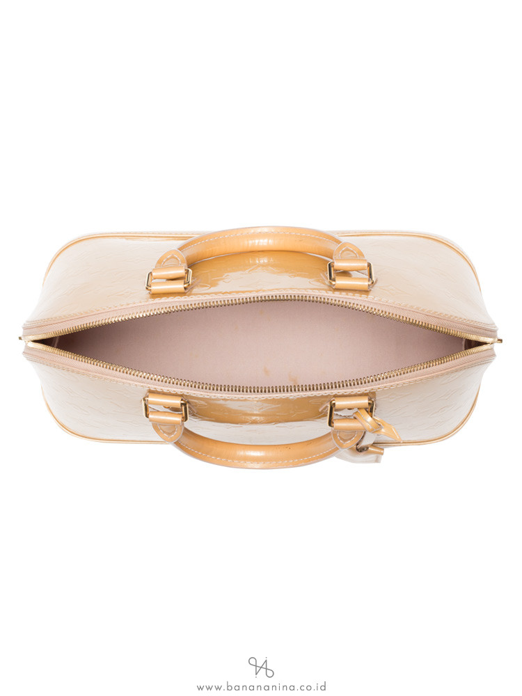 LOUIS VUITTON Monogram Vernis Alma PM Rose Florentine