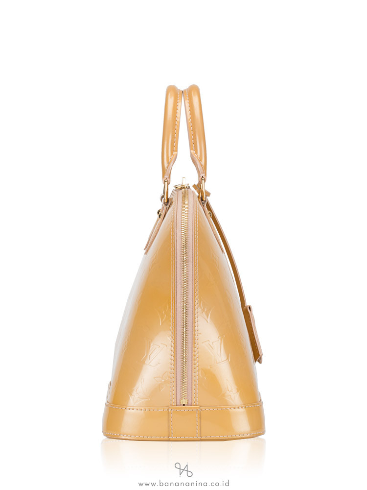 LOUIS VUITTON Monogram Vernis Alma PM Rose Florentine