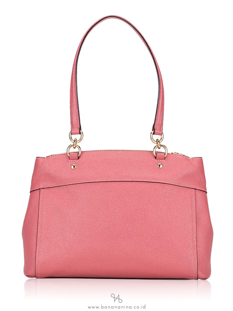 COACH 32197 Crossgrain Glitter Brooke Carryall Peony