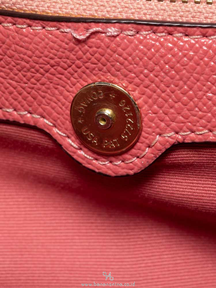 COACH 32197 Crossgrain Glitter Brooke Carryall Peony