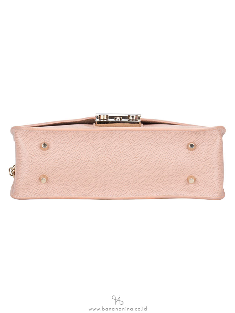 FURLA Metropolis Medium Chain Shoulder Bag Moonstone