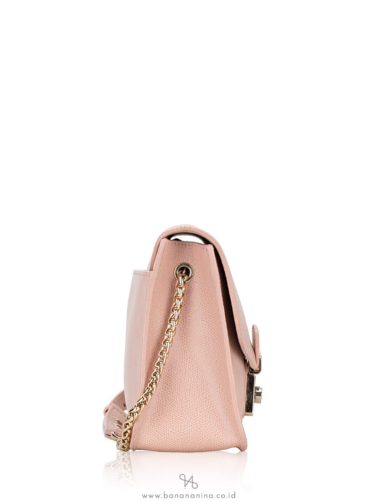 FURLA Metropolis Medium Chain Shoulder Bag Moonstone