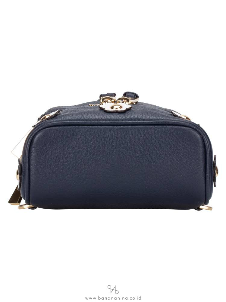 MICHAEL KORS Rhea XS Floral Applique Leather Backpack Admiral