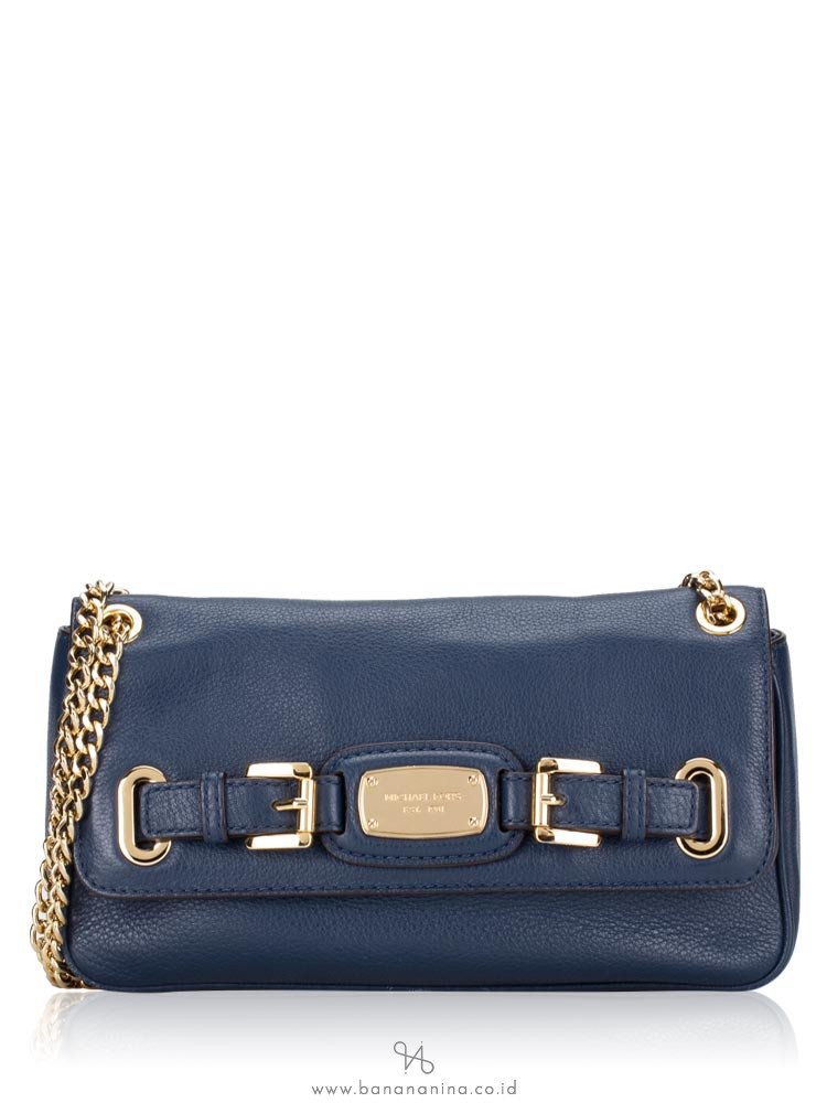 MICHAEL KORS Hamilton Small Shoulder Flap Admiral
