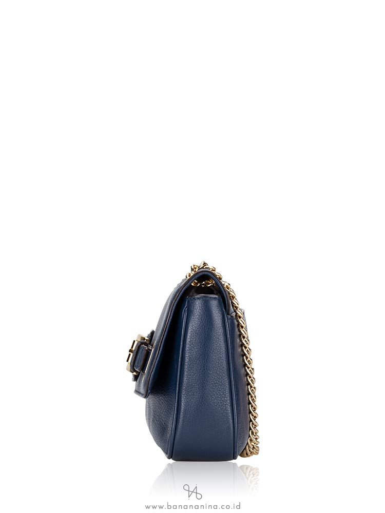MICHAEL KORS Hamilton Small Shoulder Flap Admiral