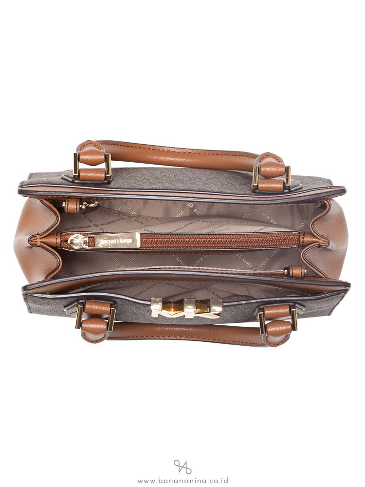 MICHAEL KORS Mott Signature Medium Messenger Brown