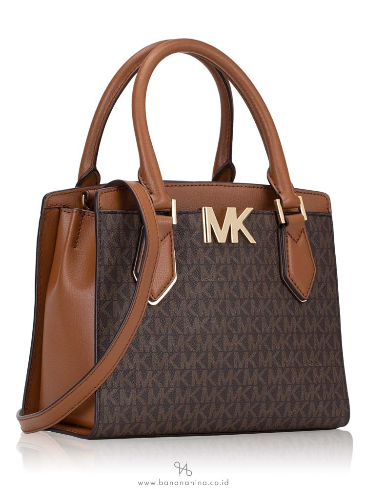 MICHAEL KORS Mott Signature Medium Messenger Brown