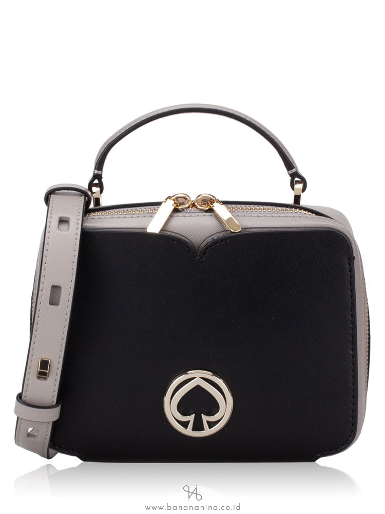 KATE SPADE Vanity Mini Top Handle Black Multi