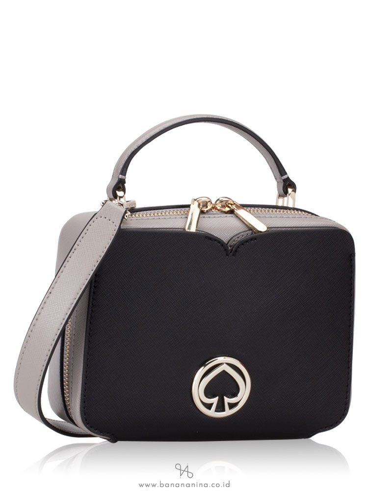 KATE SPADE Vanity Mini Top Handle Black Multi