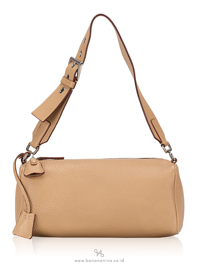 PRADA BR0093 Daino Box Mini Shoulder Bag Sabbia