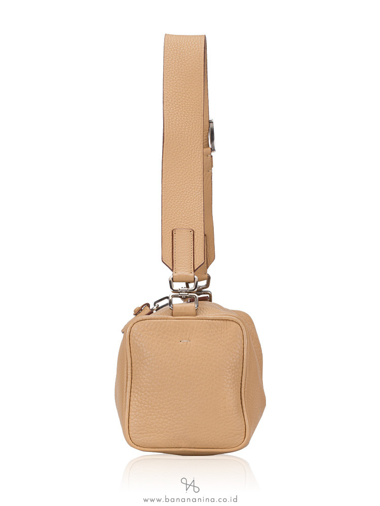 PRADA BR0093 Daino Box Mini Shoulder Bag Sabbia