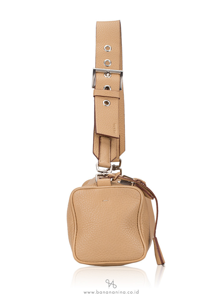 PRADA BR0093 Daino Box Mini Shoulder Bag Sabbia